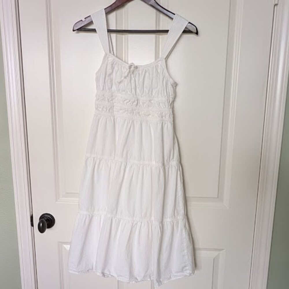Like NEW - Aritzia Sunday Best Cotton poplin tiered midi dress - worn once - Picture 4 of 5